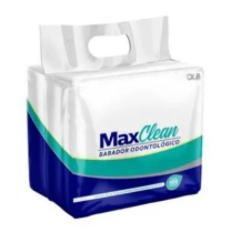 Babador Descartável Branco Com 100 Unidades - Max Clean
